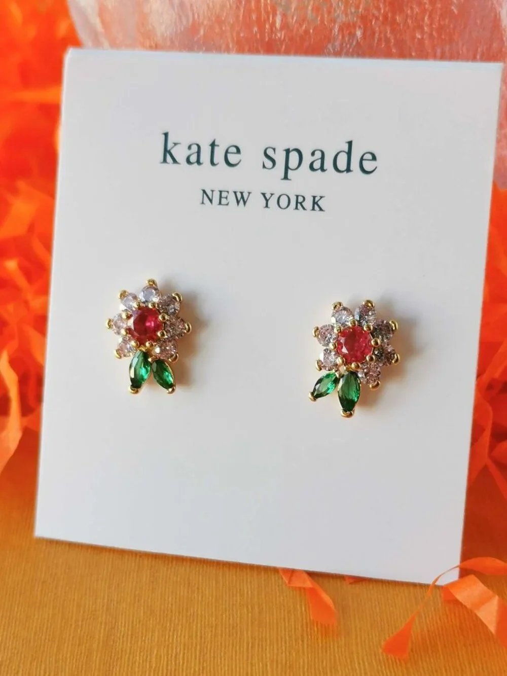 Kate Spade new bloom flower Stud Earrings